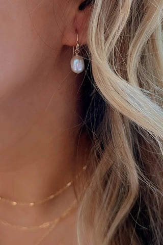 Kaia Freshwater Pearl Dangle Earrings
