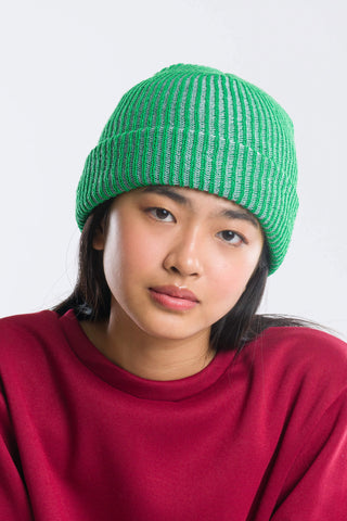 Kelly Stone Blue Rib Beanie