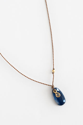 Kyanite + Diamond 18k Necklace