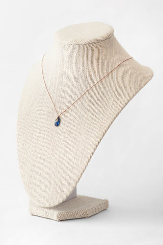 Kyanite + Diamond 18k Necklace