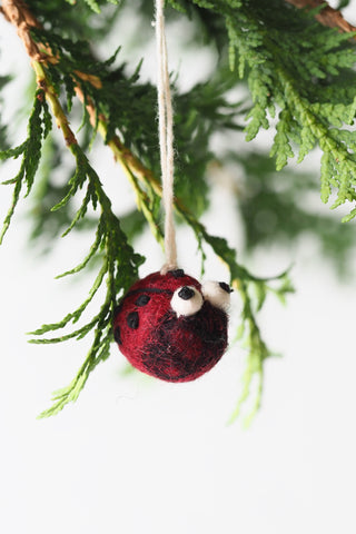 Ladybug Felt Ornament