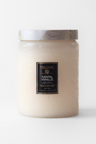 Large Santal Vanille Jar Candle