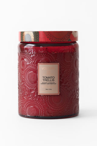 Large Tomato Trellis Jar Candle