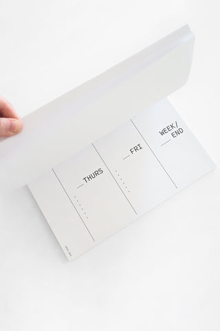 Large Weekly Desk Planner Notepad