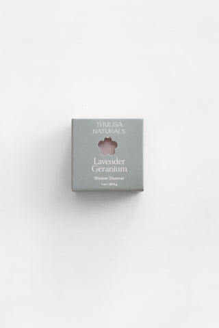 Lavender Geranium Shower Steamer Single