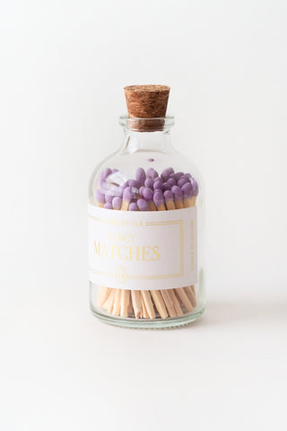 Glass Apothecary Match Bottle