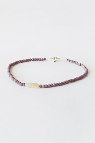 Lavender Opal + Opal Bracelet