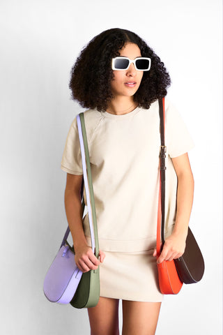 Small Italian Leather Cross Body Bag