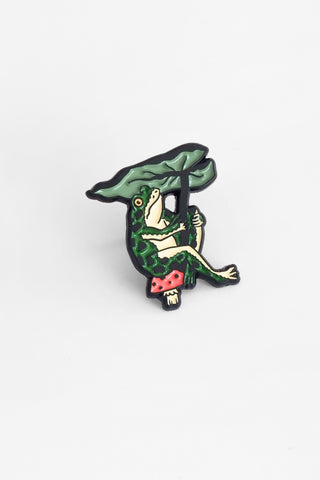 Leaf Umbrella Enamel Pin