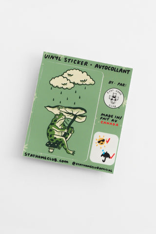 Leaf Umbrella Vinyl Sticker