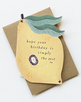 Lemon Zest Birthday Greeting Card
