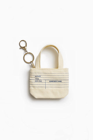 Library Card Tiny Tote Bag Charm