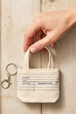 Library Card Tiny Tote Bag Charm