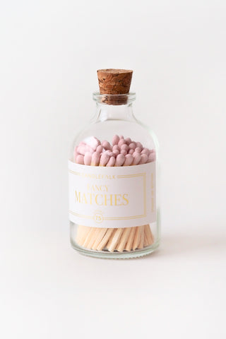 Glass Apothecary Match Bottle