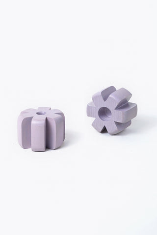Lilac Asterisk Candleholders