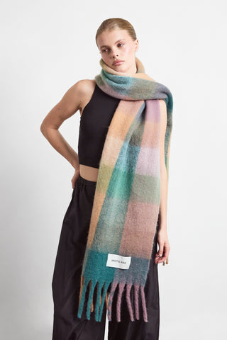Lilac Check Reykjavik Scarf