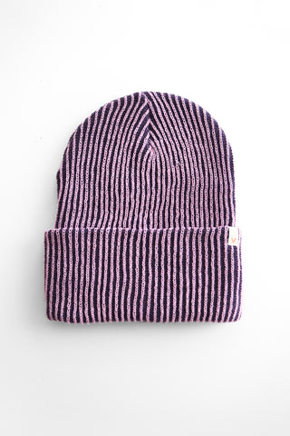 Lilac Denim Rib Beanie
