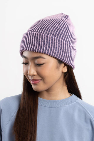 Lilac Denim Rib Beanie