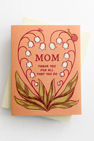 Lily of the Valley Mother’s Day Greeting Card