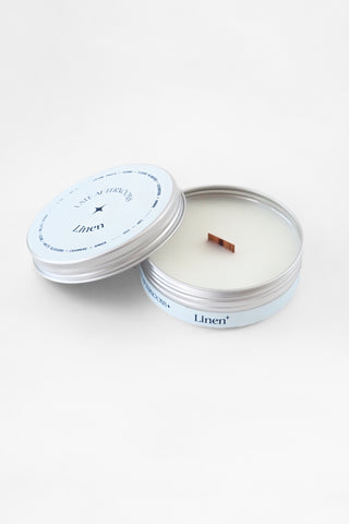 Linen Candle Tin