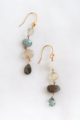 Semi-Precious Mismatched Earrings