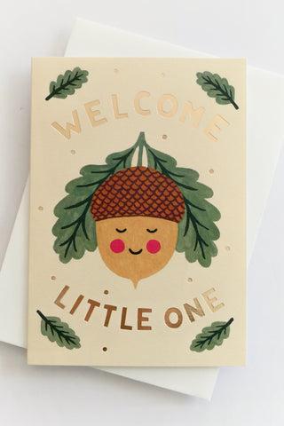 Little Acorn New Baby Greeting Card