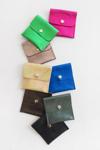 Little Little Snap Pouch Sparkle Evergreen