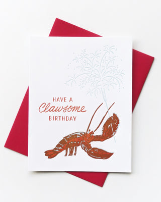 Lobster Birthday Greeting Card