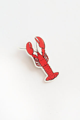 Lobster Coastal Clear Vinyl Sticker