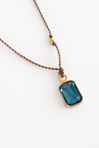 Night Window London Blue Topaz Necklace