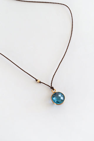 Deep End London Blue Topaz Necklace