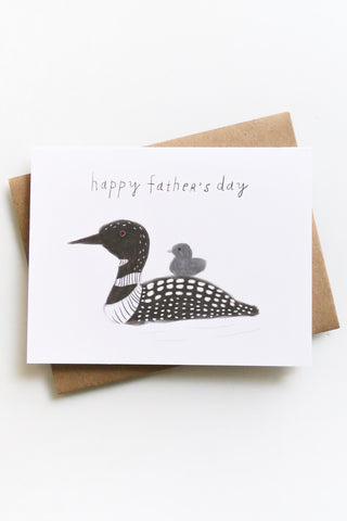 Loon Fathers Day Greeting Card