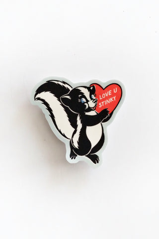 Love U Stinky Vinyl Sticker