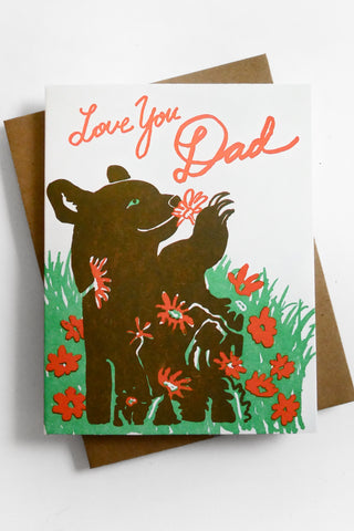 Love You Dad Bear Greeting Card