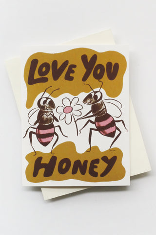 Love You Honey Greeting Card