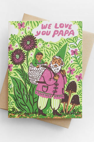 Love You Papa Gnome Greeting Card By Phoebe Wahl