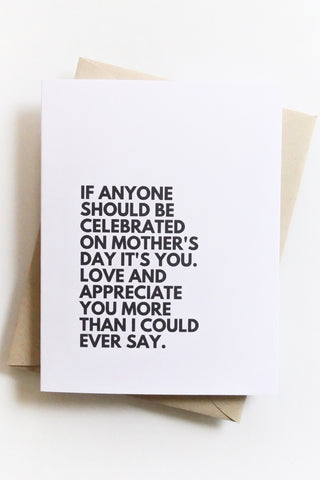 Love & Appreciate You Mother's Day Greeting Card