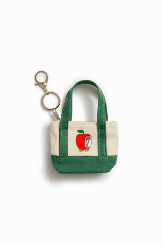 Lowly Worm Apple Car Tiny Tote Bag Charm