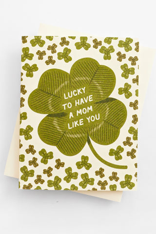 Lucky Clover Mother's Day Greeting Card