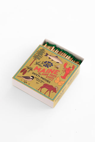Maine State Matchbox