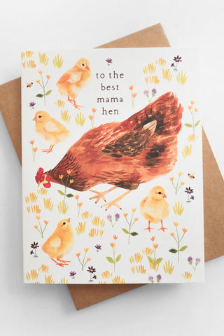 Mama Hen Greeting Card