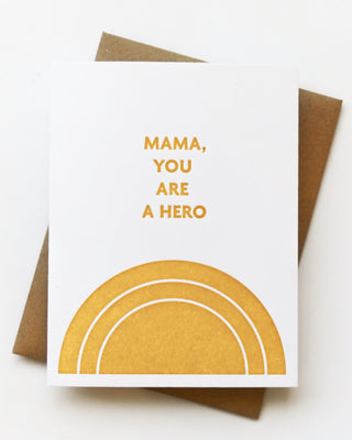 Mama Hero Greeting Card