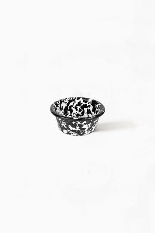 Marbled Black Enamelware Ramekin