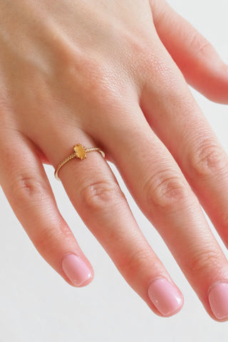 Marigold Citrine Ring