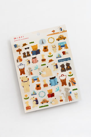 Mariko Fukuoka: Let's Go on a Trip Sticker Sheet