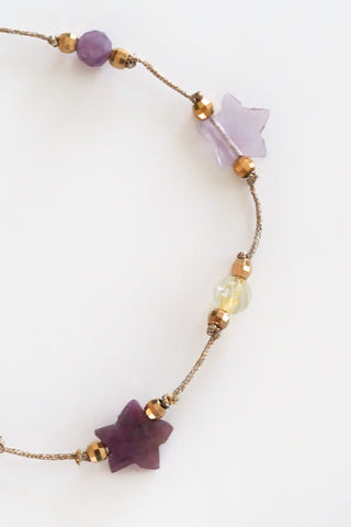 Martha Three Hearts Fine Stone Bracelet