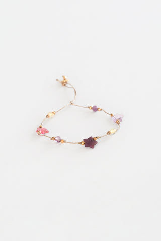 Martha Three Hearts Fine Stone Bracelet