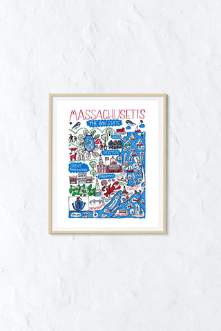 New England Art Print Massachusetts