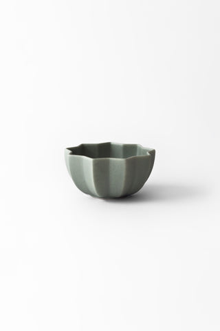Matte Green Flower Bowl