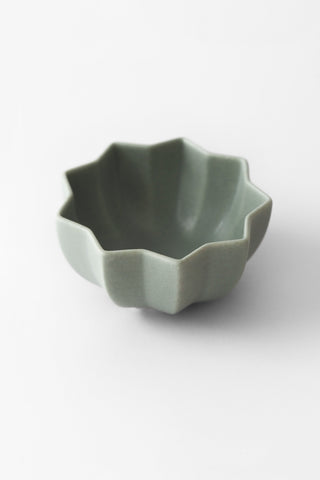Matte Green Flower Bowl